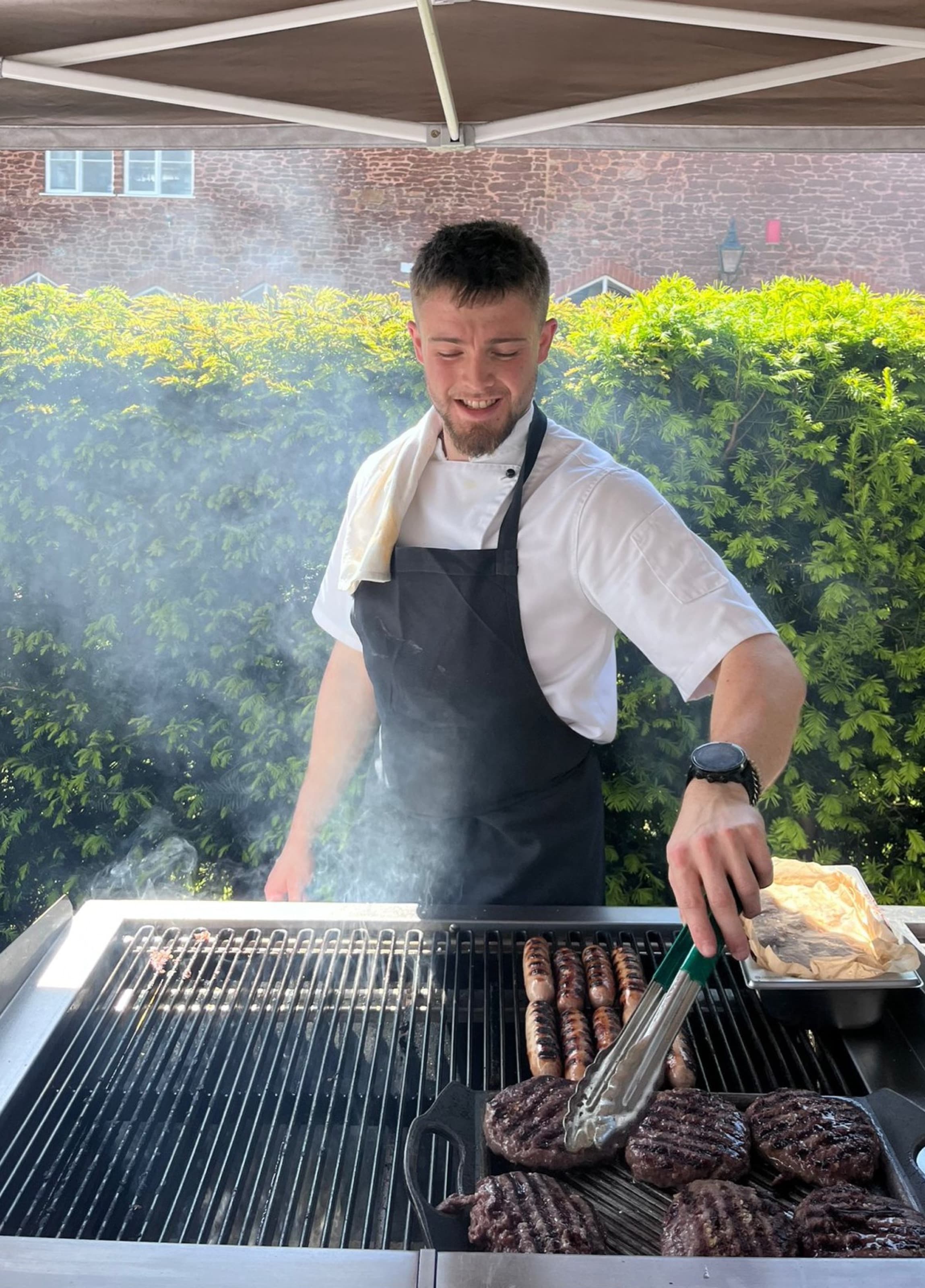 At the Fire — smoke · summer