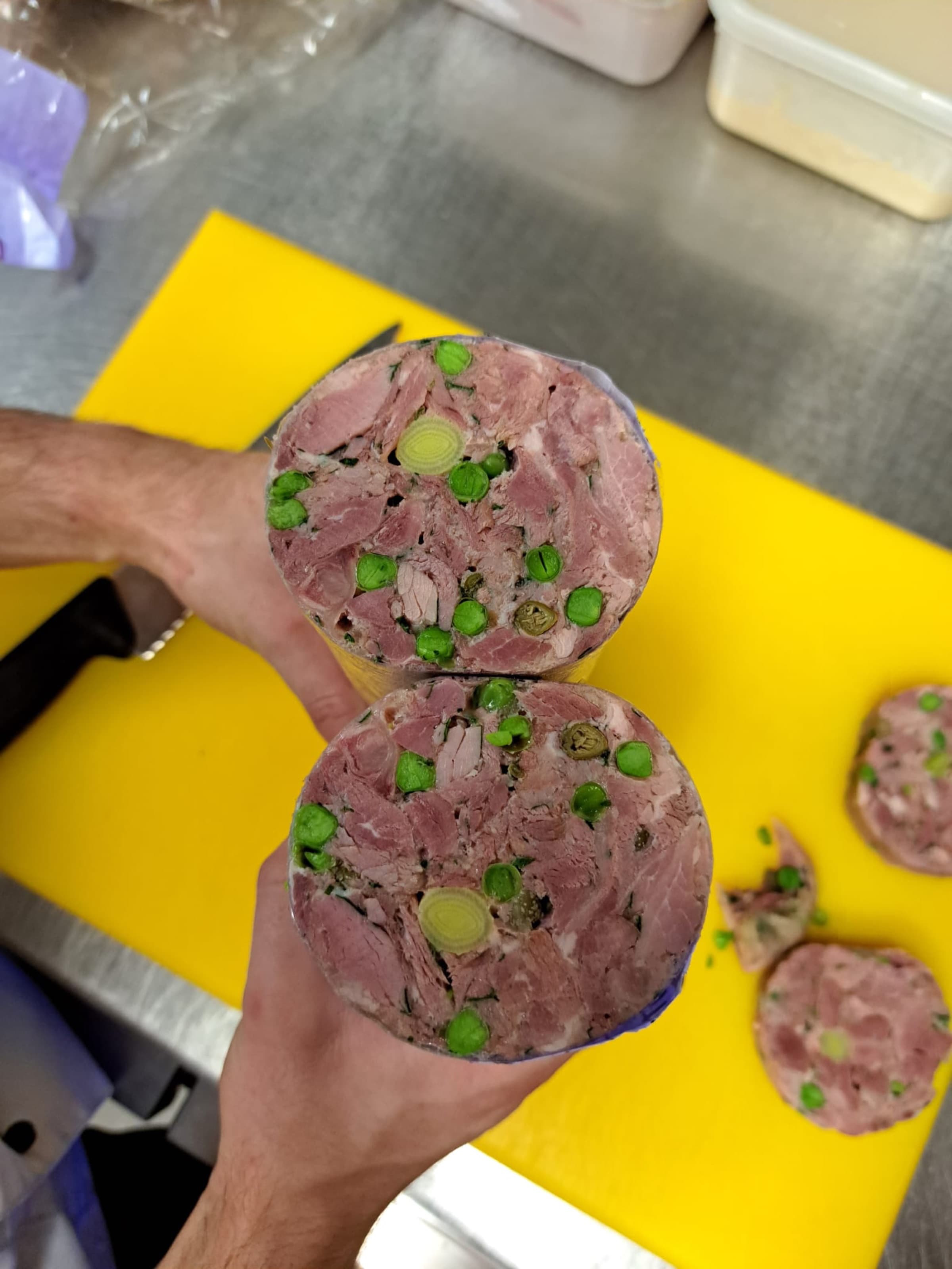 The Terrine — ham hock · peas