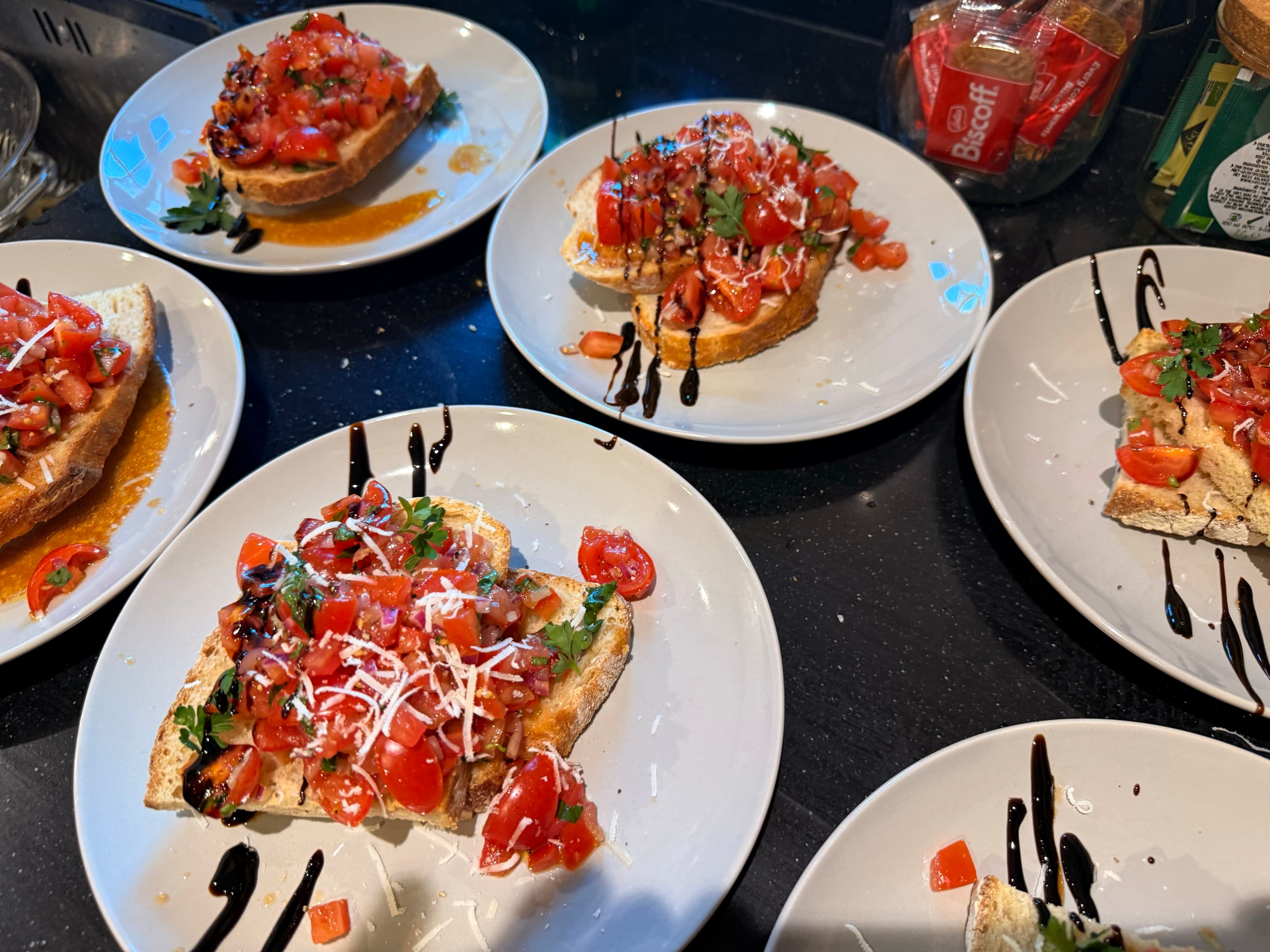 Bruschetta — tomato · basil