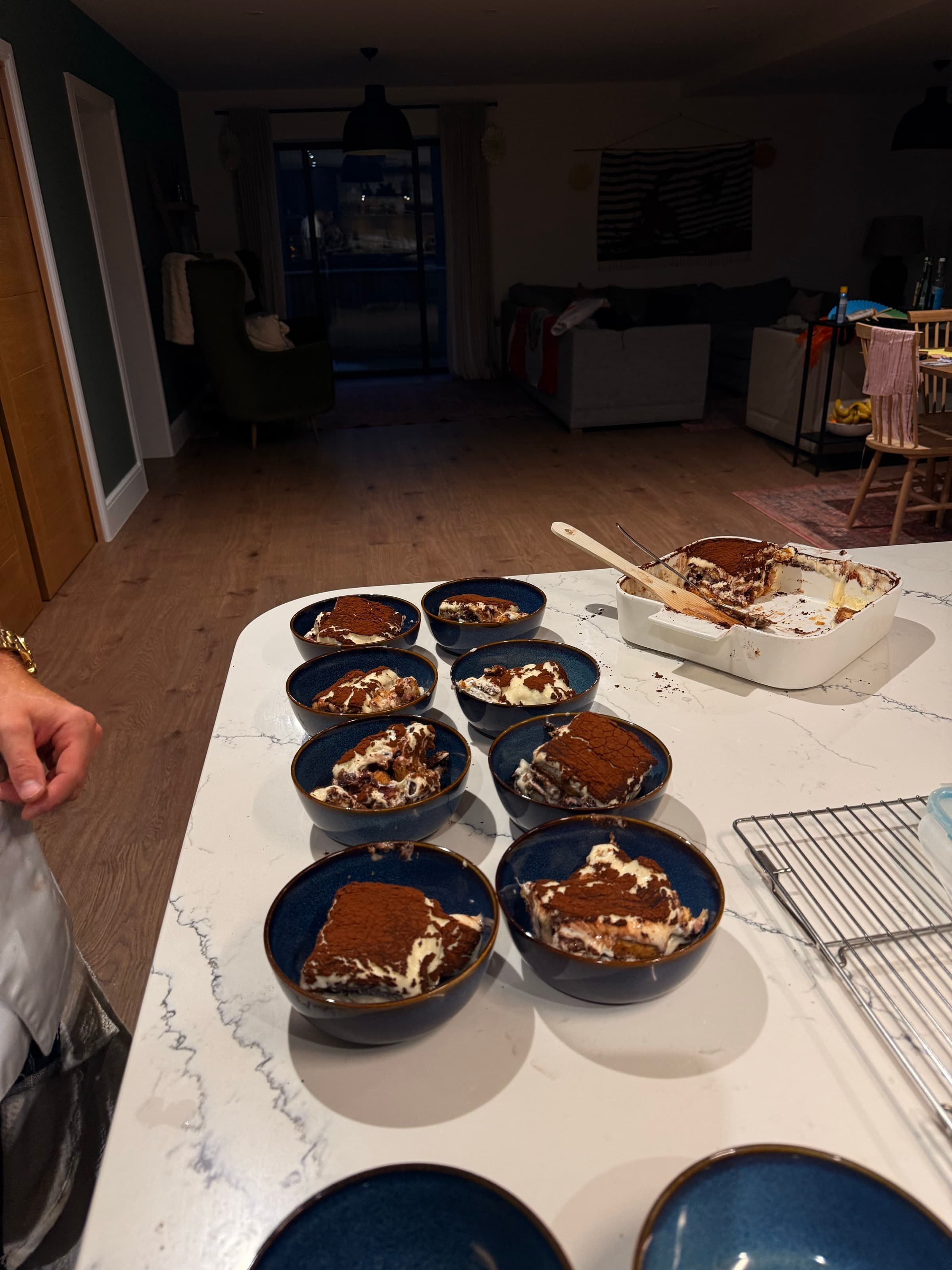 Tiramisu — cocoa · bowls