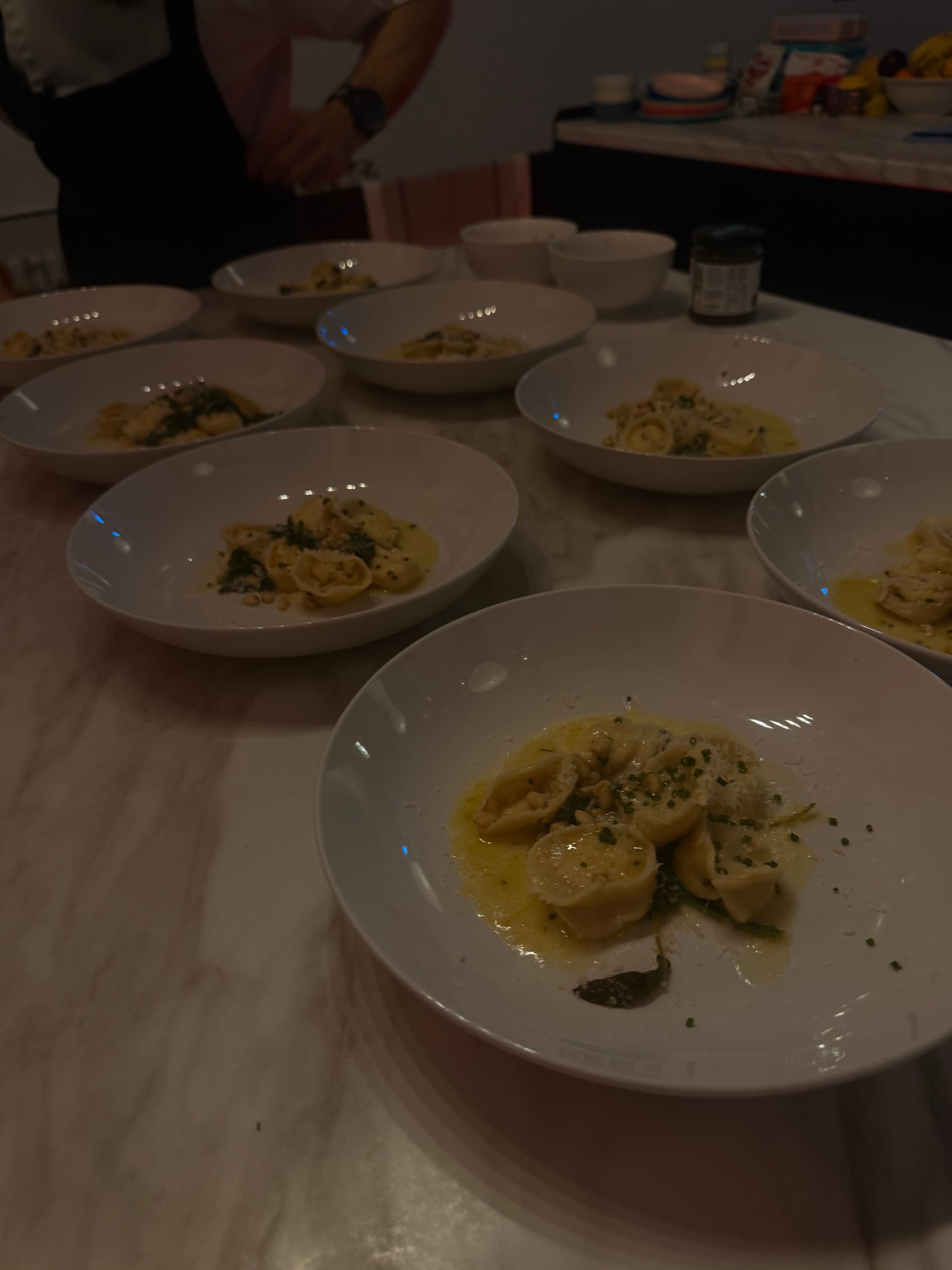 Tortellini, Served — brown butter · sage