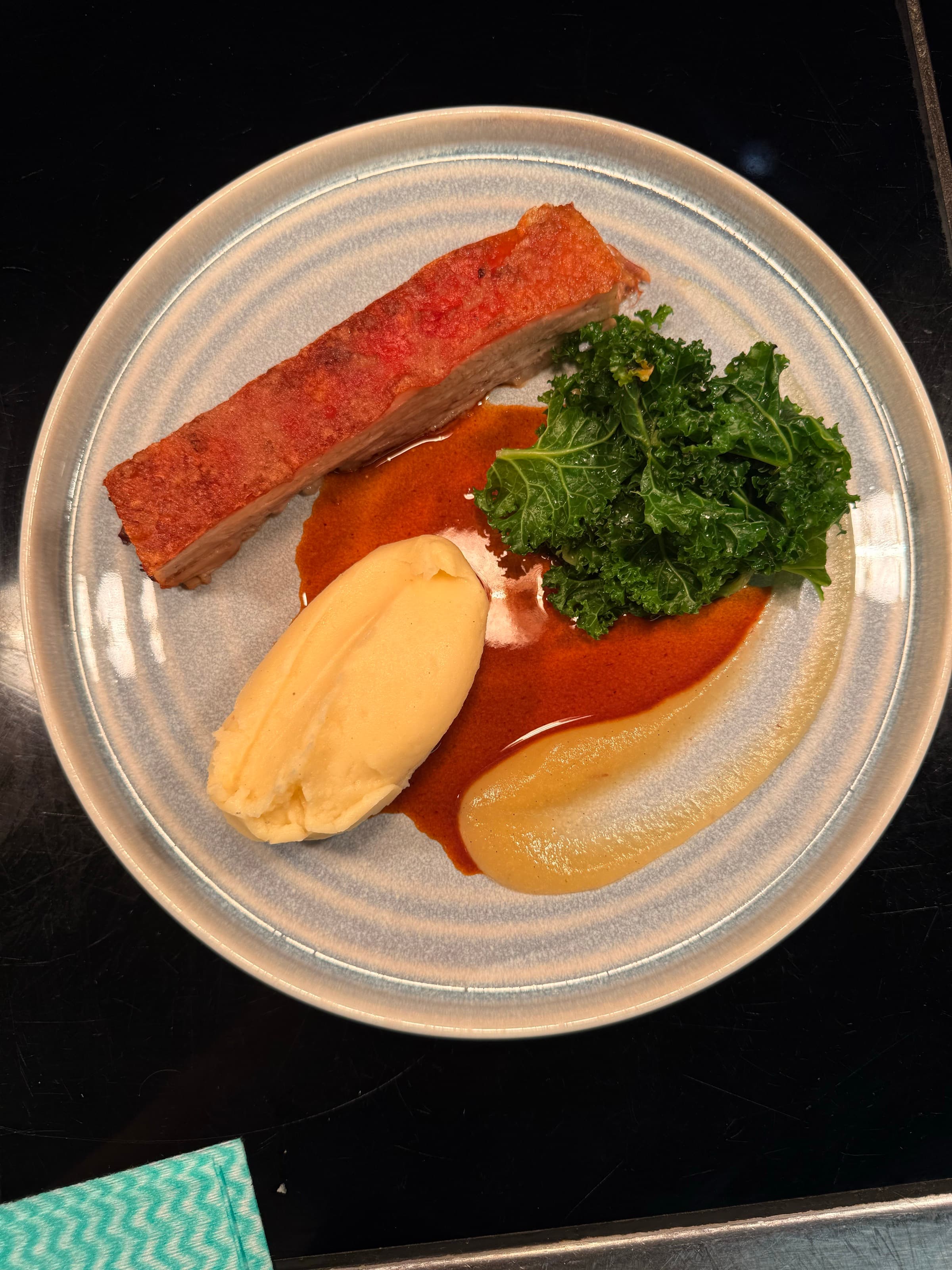 Terrine, Warm — kale · mustard
