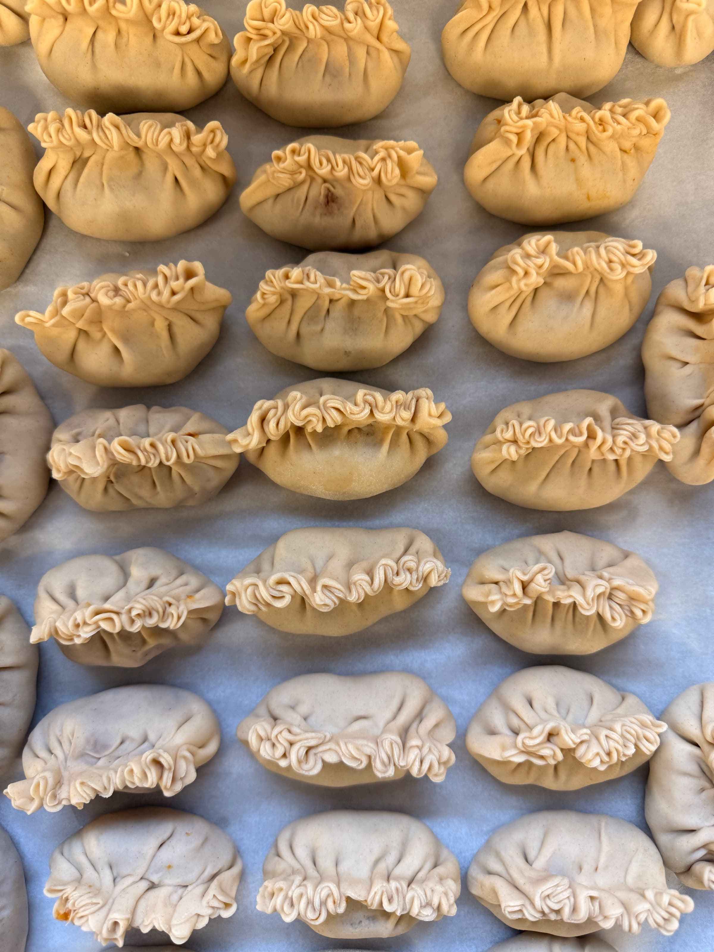 Dumplings, Pleated — rows · patience