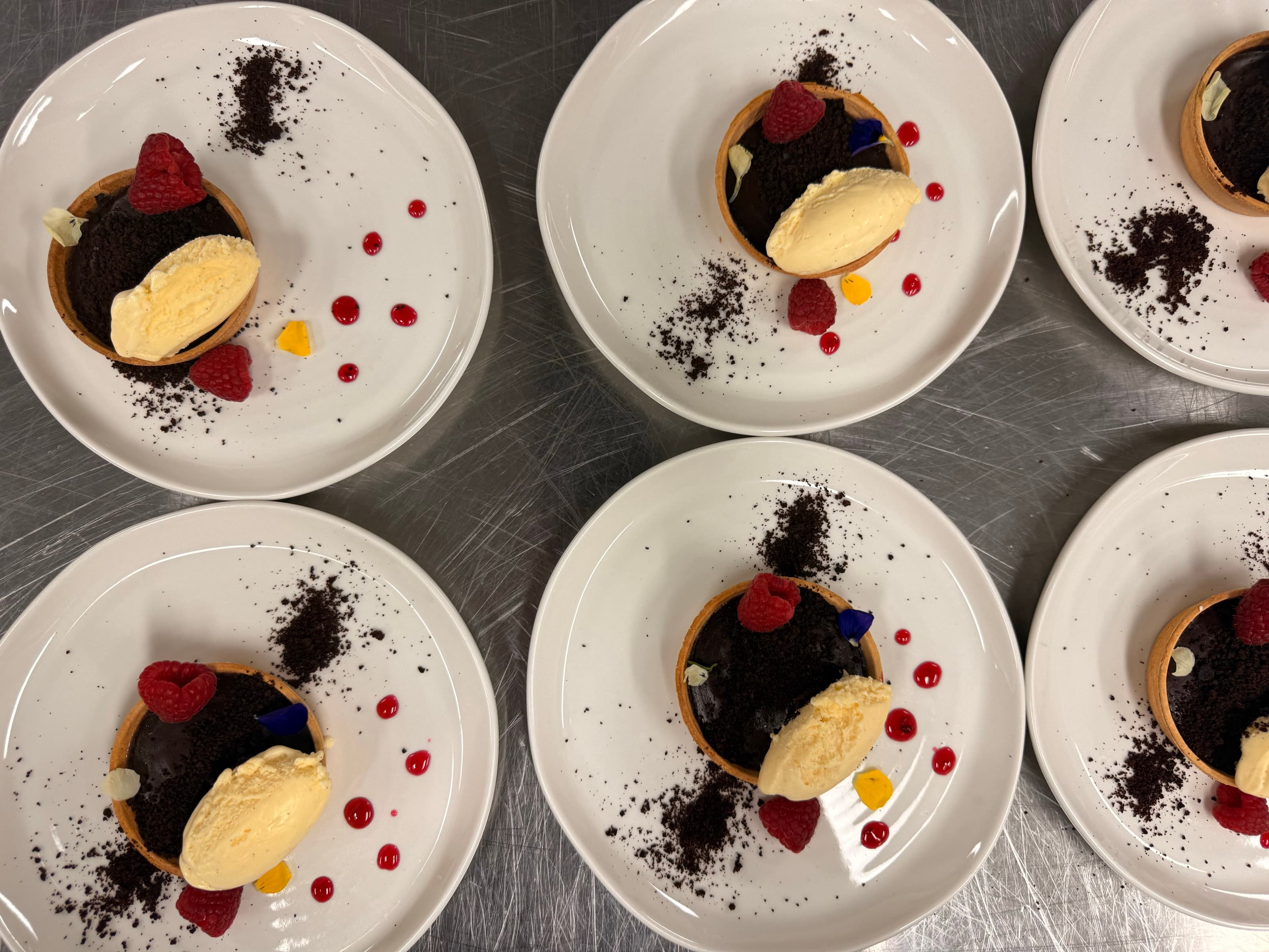 Chocolate, Overhead — soil · raspberry