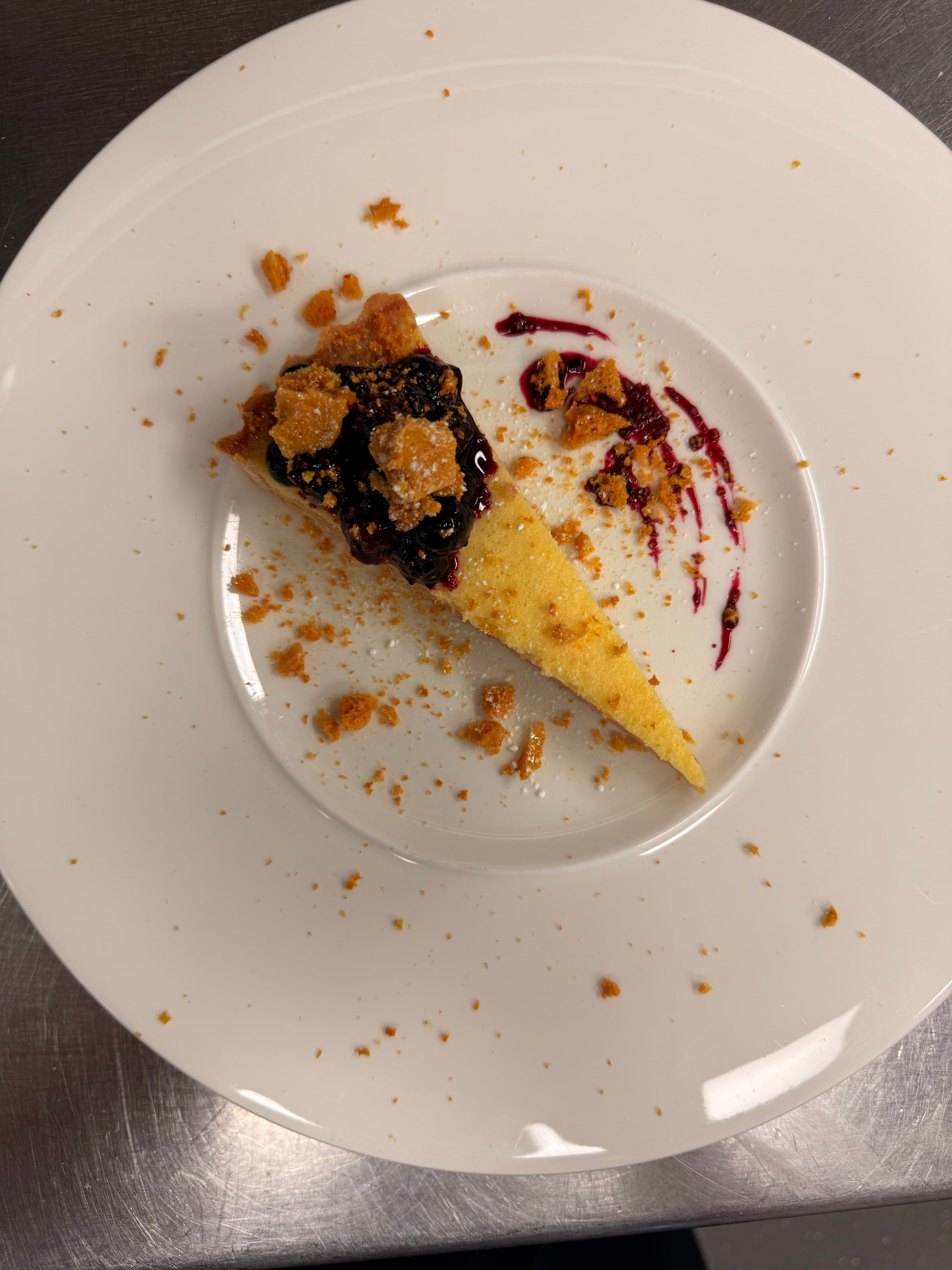 Cheesecake Slice — compote · crumb