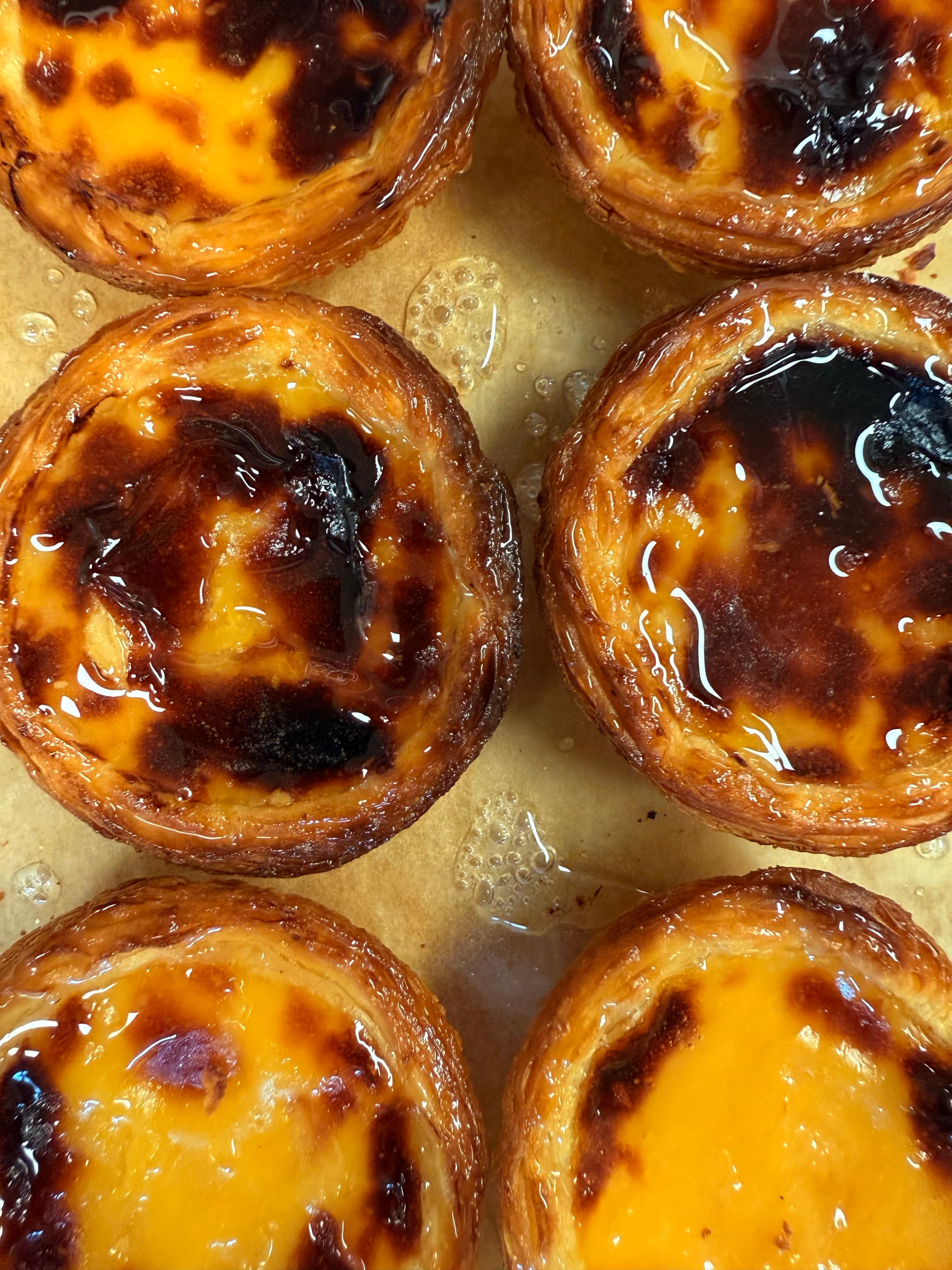 Pasteis de Nata — burnished · flaky