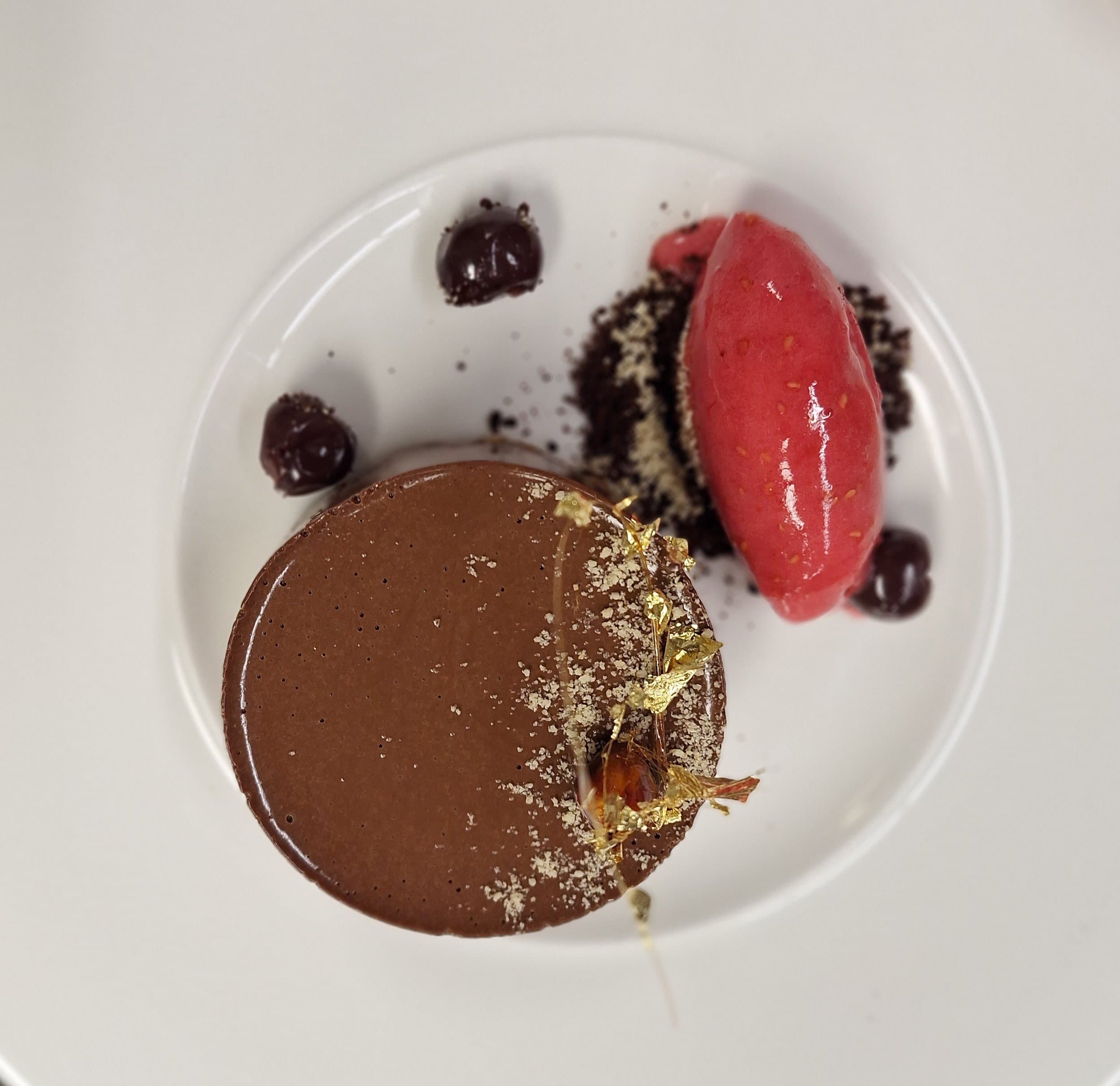 Chocolate — sorbet · strawberry