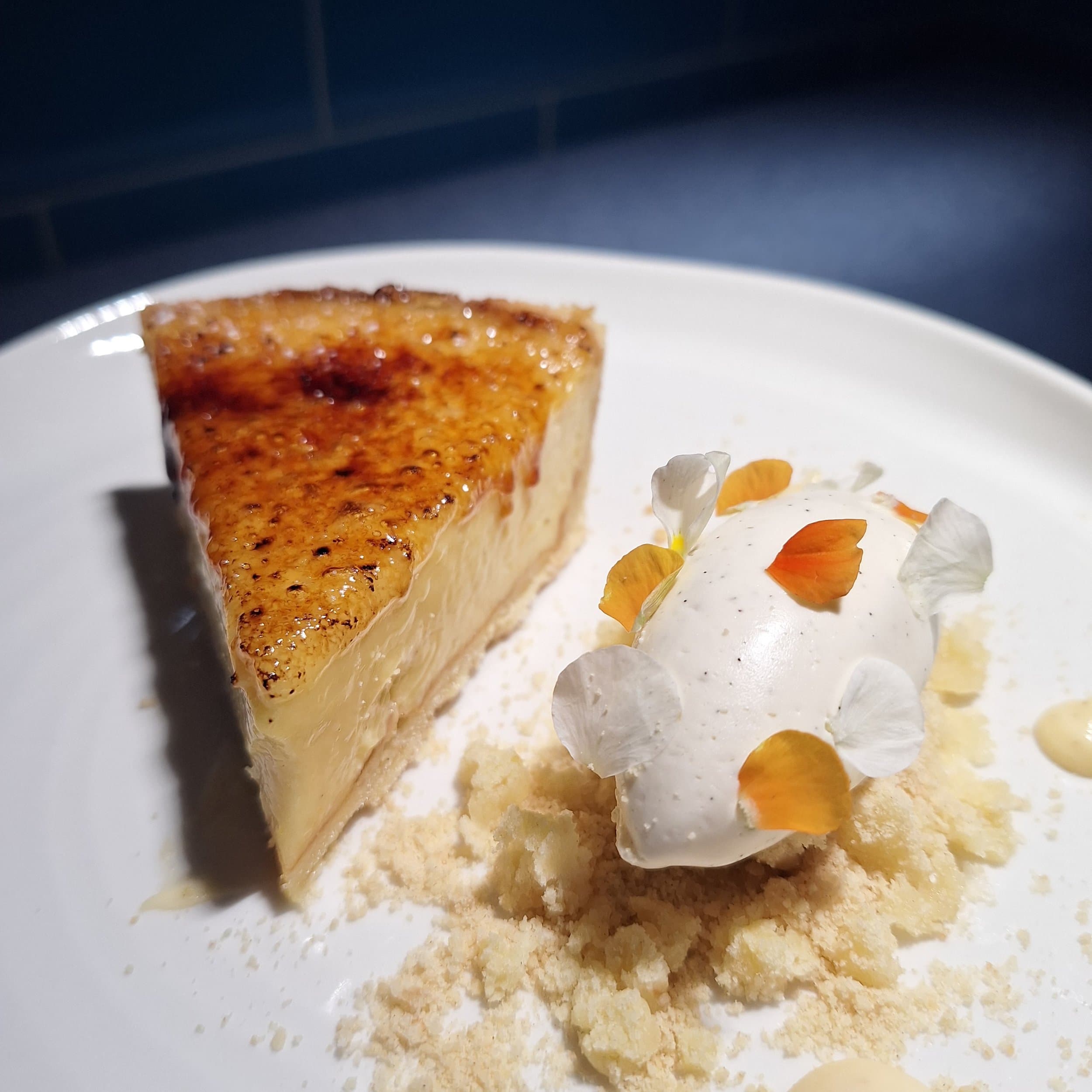 Custard Tart — nutmeg · burnished