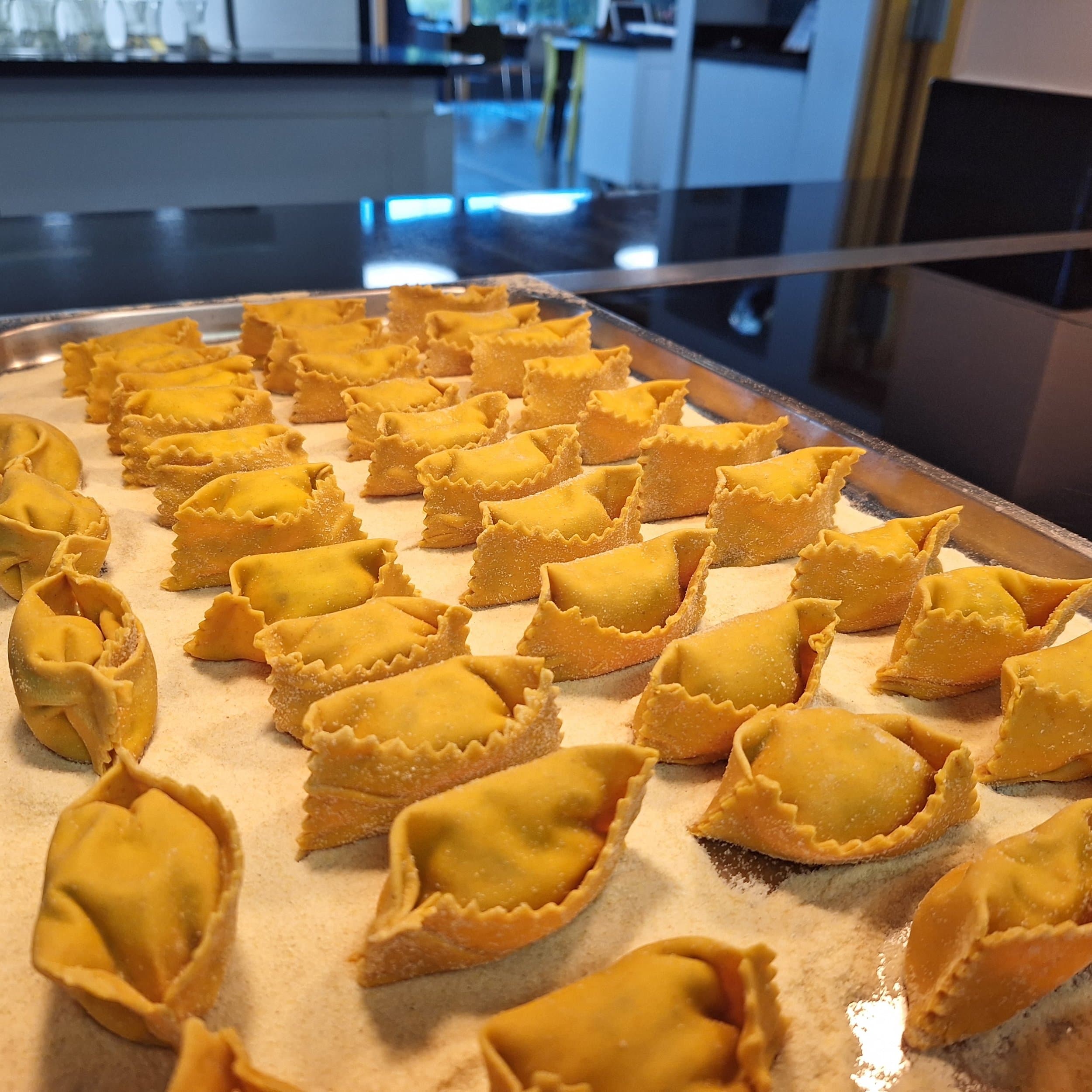 By Hand — pasta · semolina