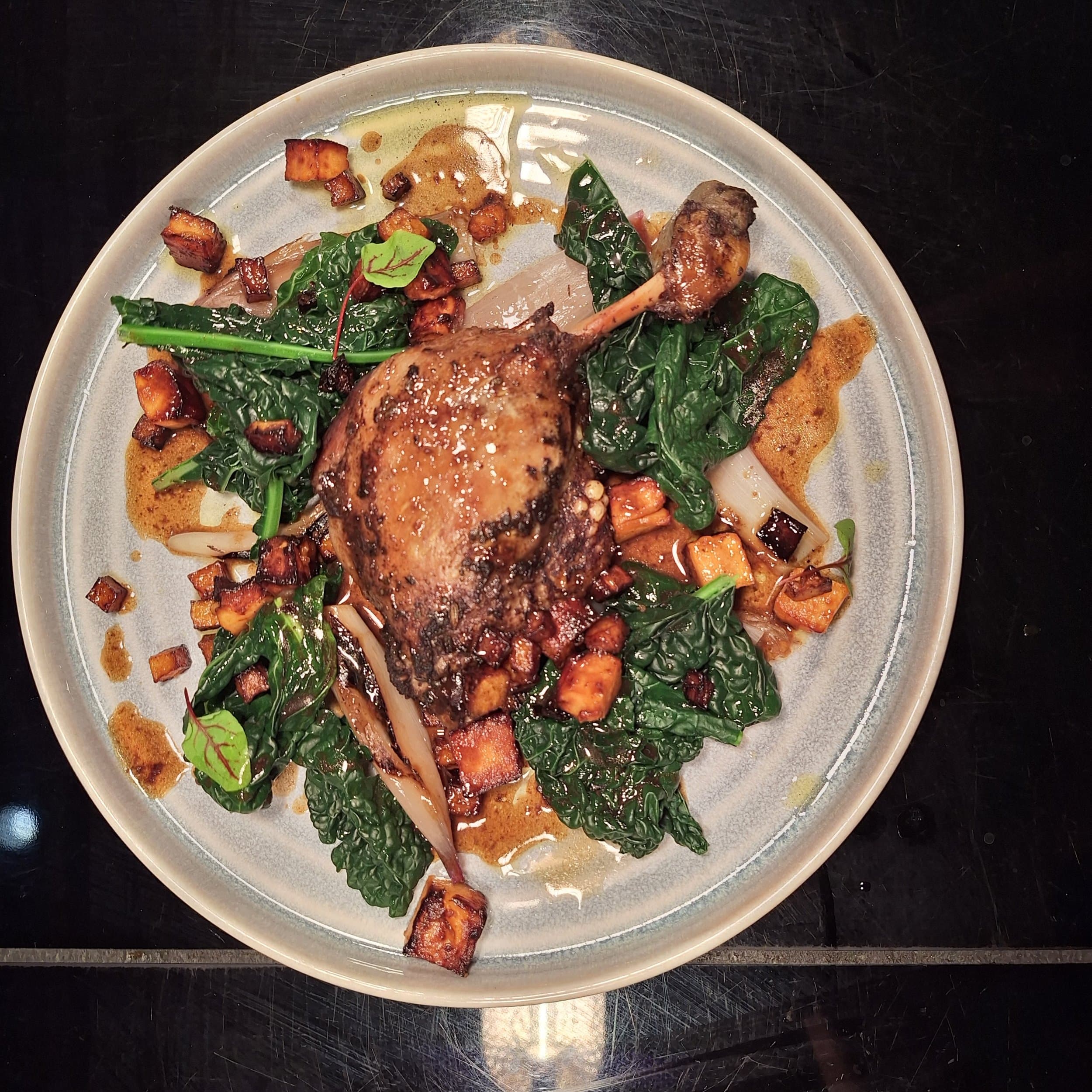 Quail — roasted · glazed